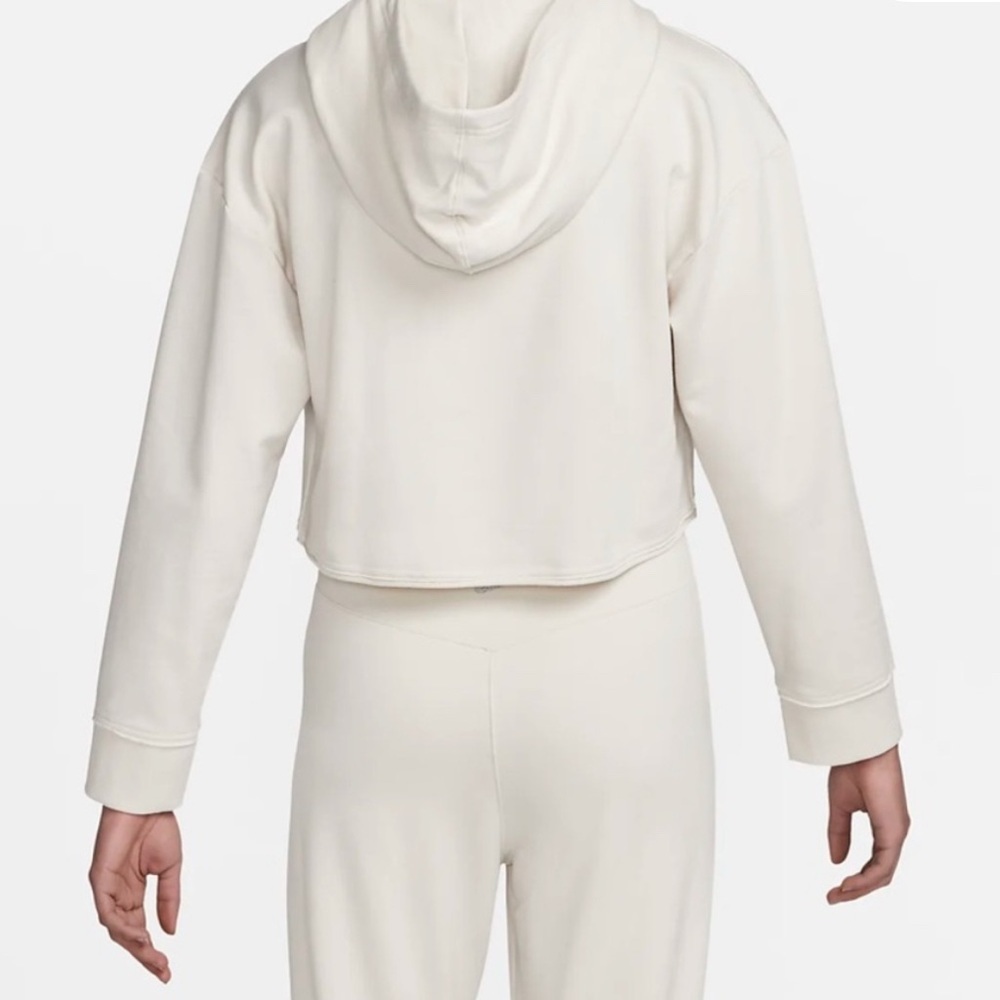 Nike Yoga Size S Women's Cropped Fleece Hoodie - Picture 2 of 10